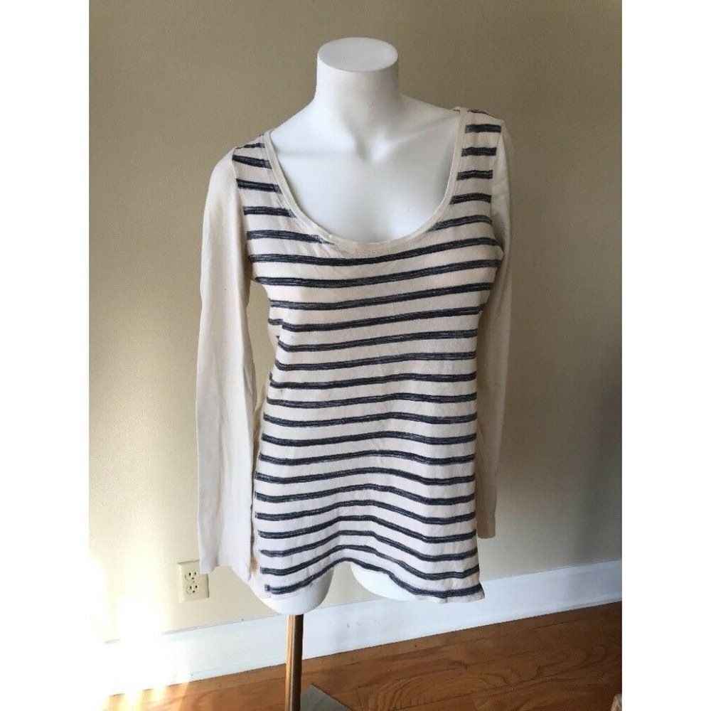 Anthropologie Pure + Good Striped Knit Top